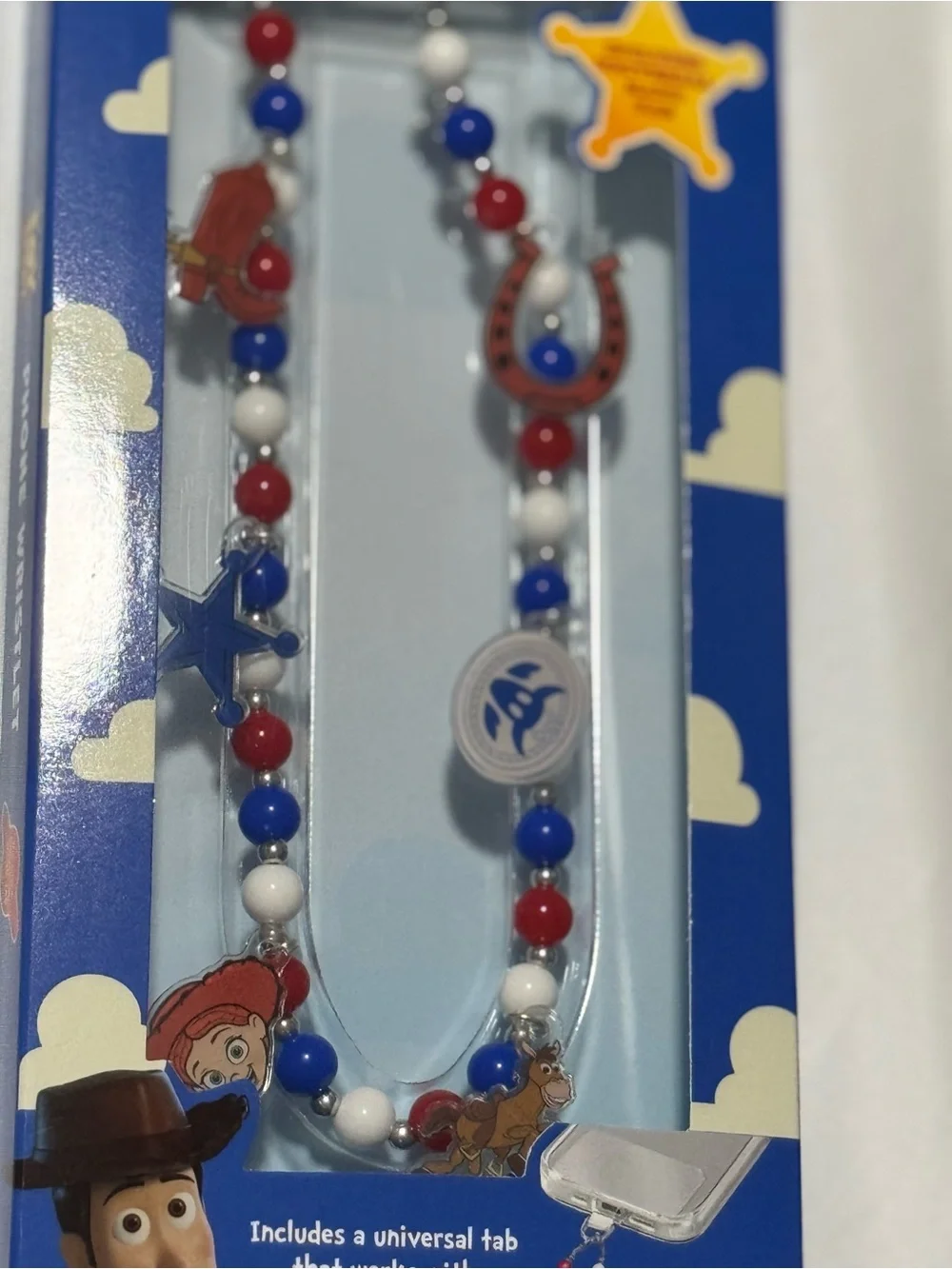 Toy Story Disney Red White Blue Phone Wristlet